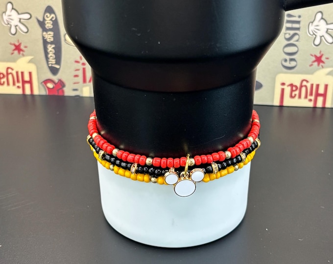 Mouse Ears | Magical Stanley Cup Bracelet: Mickey Mouse Inspired Tumbler Charm