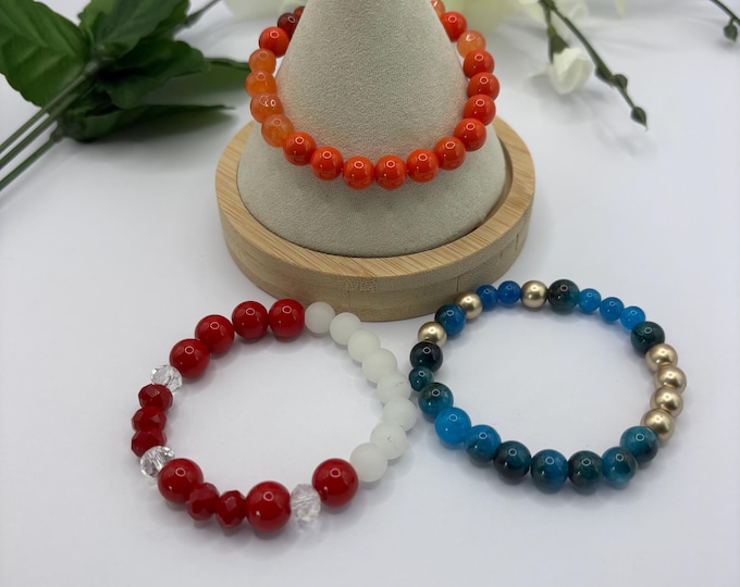 Hope Morse Code Gemstone Bracelet | Hope bracelet | Stretch Bracelet | Morse Code bracelet | Hope