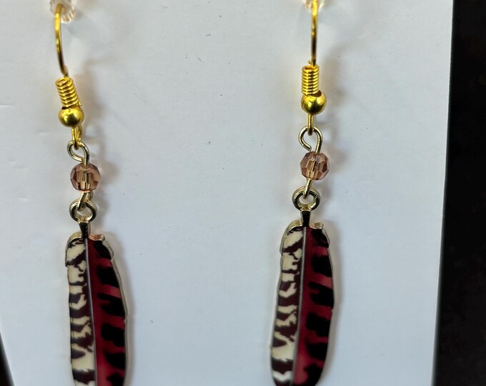 Feather Earrings Several Options | Bohemian Earrings | Enamel Feather Earrings | Boho style