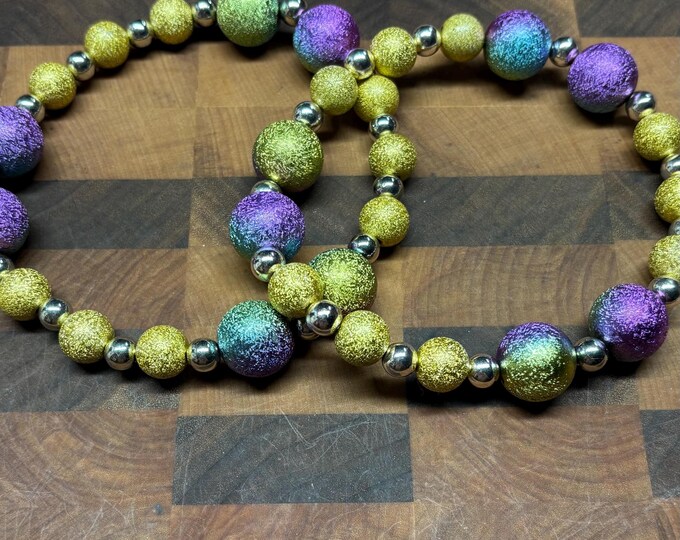 Dog Necklace | Howlery Dog Jewelry | Mardi Gras Style | Colorful Dog Necklaces |