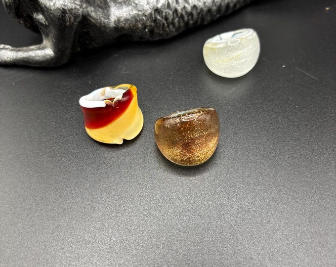 Size 5  3/4 |  Murano Inspired Glass Ring | Size 5 3/4 | Statement Ring | Lampwork Ring| Thick Style