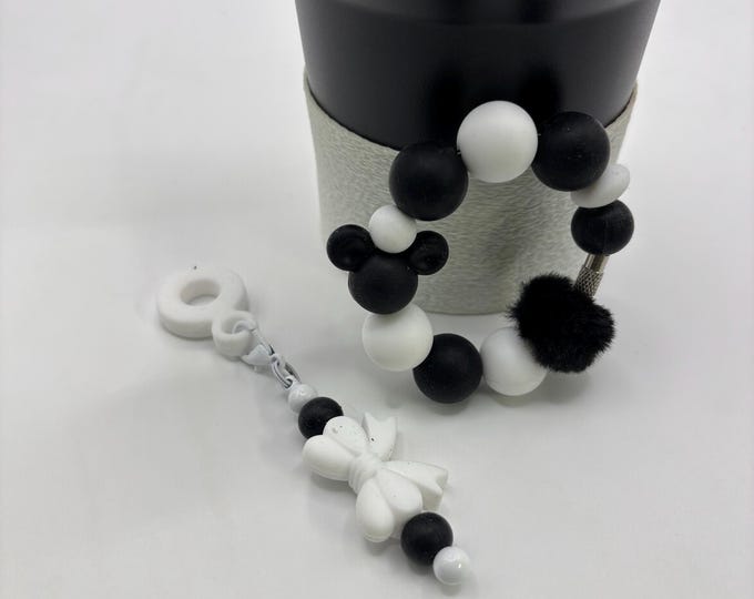 Mouse Ears | Magical Stanley Cup Bracelet: Mickey Mouse Inspired Cup Handle Bracelets | Straw Charm | Purse Bracelet