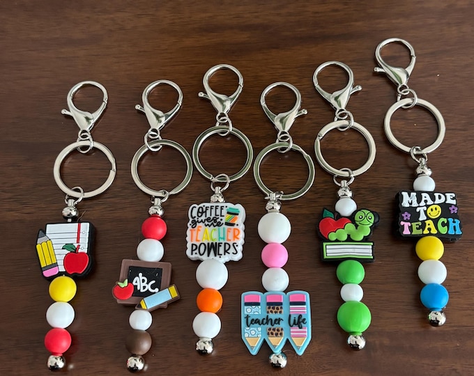 Teacher Gifts : Teacher Keychain | Keychains | Purse Charm | Teacher | Keychain  | Key Fob