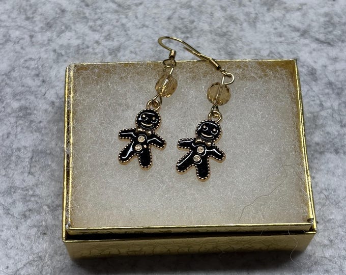 Christmas Earrings | Holiday Earrings | Christmas Earrings | Gingerbread man |