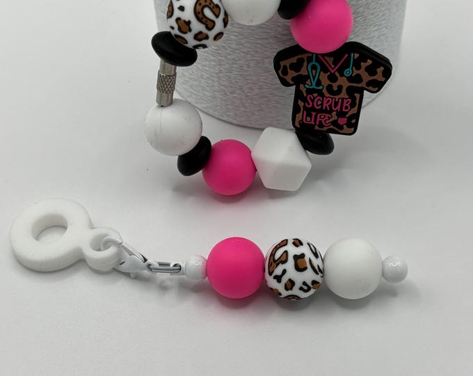 Nurse Doctor Scrubs Stanley Cup Bracelet:  Cup Handle Bracelet | Straw Charm | Purse Bracelet | Scrub Life