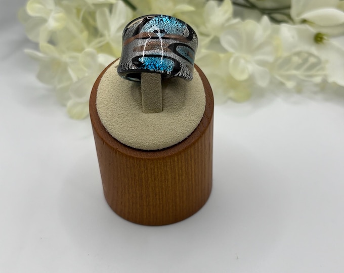 Size 3 | Lampwork Glass Rings | Murano Style Glass Ring  | Statement Ring |