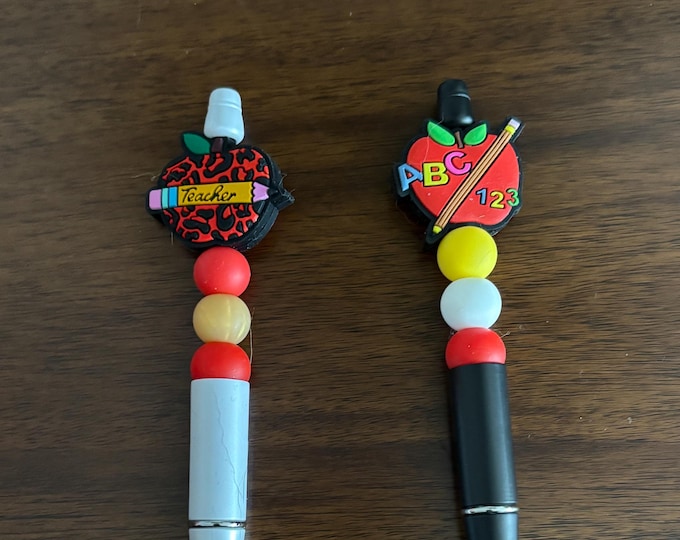 Teacher Pens | Teacher Gift  | Silicone Beads   | Teacher Present