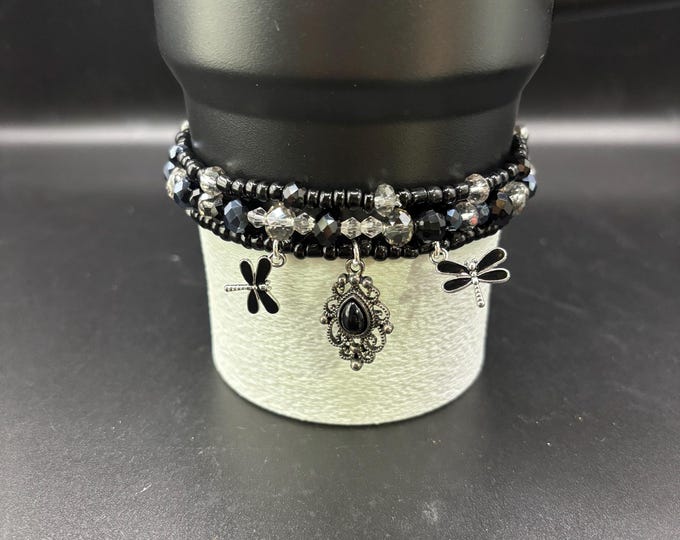 Girly Stanley Cup Bracelet | Tumbler Bracelet | Tumbler Charm Bracelet |  | Stretchy Cup Bracelet | The Ton Inspired | Recency Era