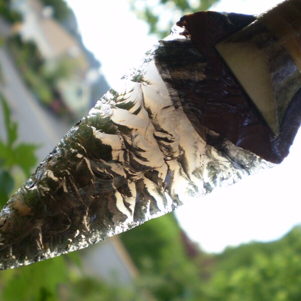 Neck Knife, Pendant, Flintknapped obsidian w/ antler tine handle.