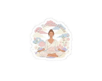 Calm Intention Meditation Sticker | intention sticker, mindful wellness
