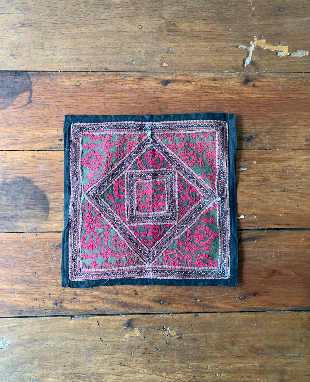 Panel Chainstitch Antique Indian Embroidered Chain Stitch Crewel Panel - Etsy