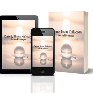 Chronic Illness Reflection Journal Prompts Printable Digital Journal for Healing Self Care and Mental Wellness