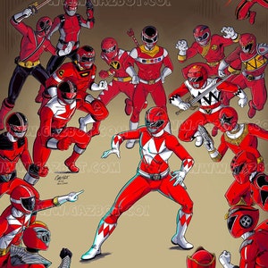Power Rangers: Red Ranger Forever Red Homage