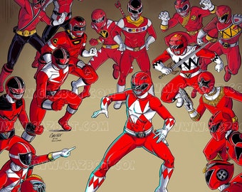 Power Rangers: Red Ranger Forever Red Homage