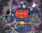 Power Rangers In Space : Astro Megazord and Rangers