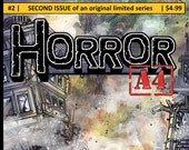 Issue #2 of "The Horror A4" my Independent Kaiju (giant monster) comic.