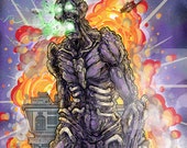 The Horror A4 Original Kaiju Art Print #1