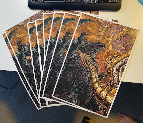 Godzilla Vs King Ghidorah - Etsy