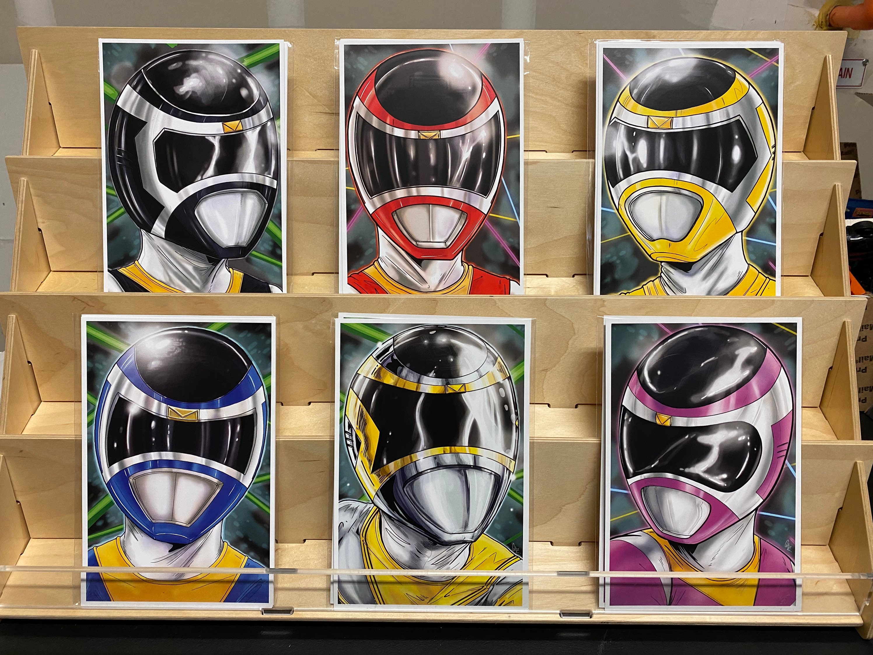 Power Rangers in Space AKA Megaranger : Set of 6 - Etsy Power Rangers in Space AKA Megaranger : Set of 6 - Etsy