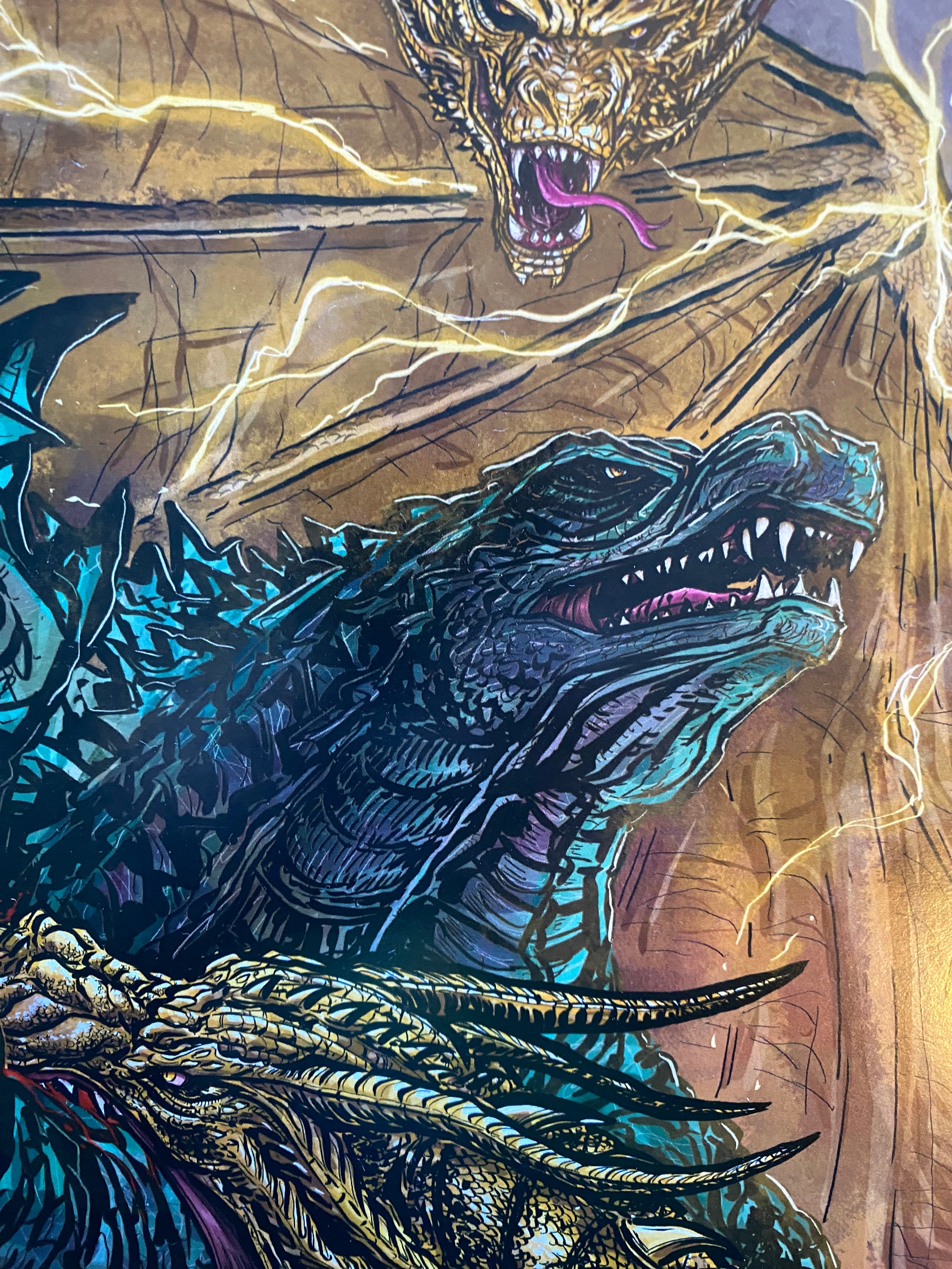 Godzilla Vs King Ghidorah - Etsy