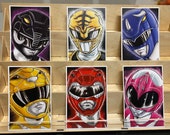 Mighty Morphin Power Rangers (white rangers ver): set of 6