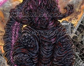 Shin Godzilla Art Print, Godzilla Resurgence, Matte Card Stock (11x17)