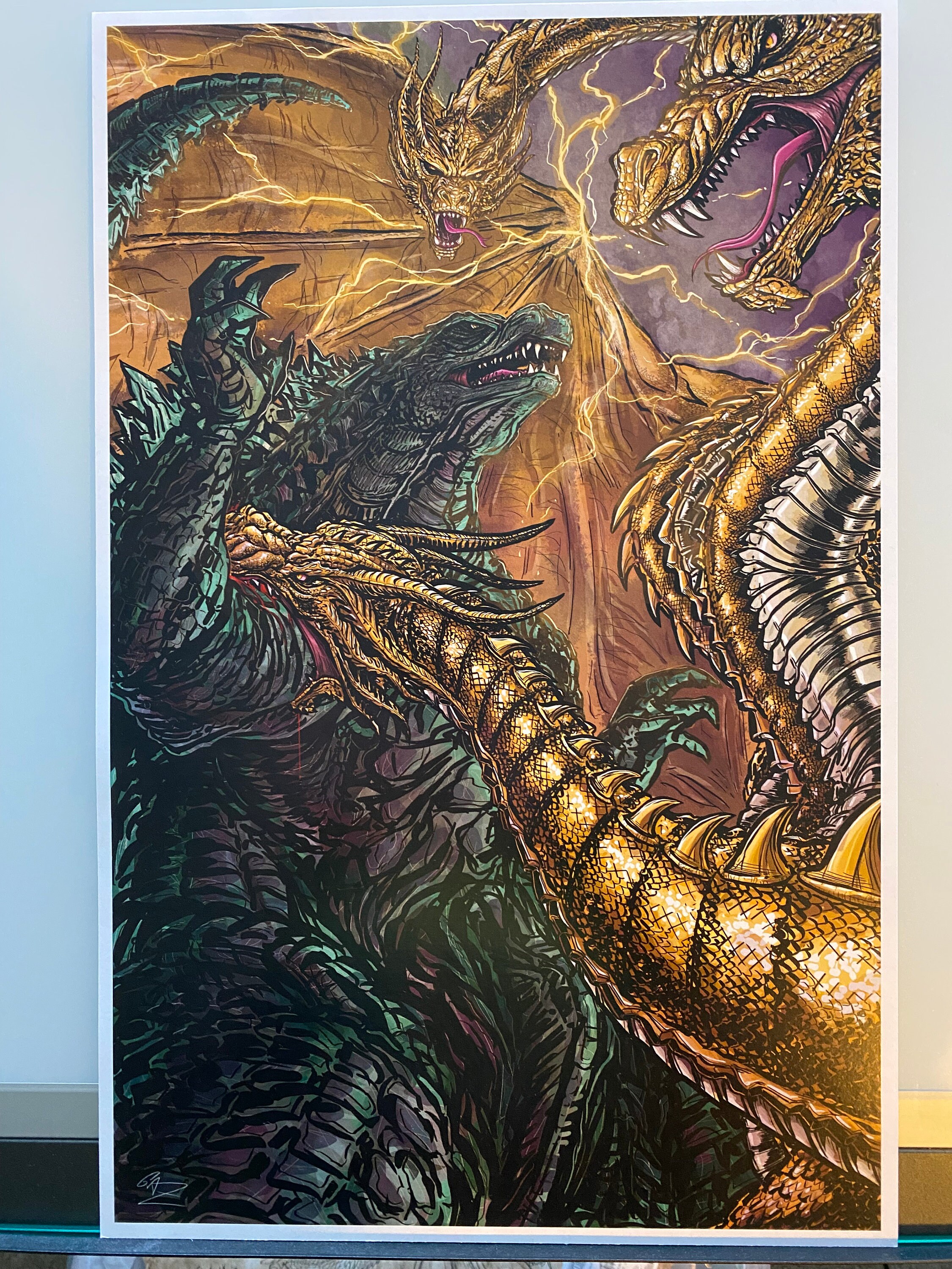 Godzilla Vs King Ghidorah - Etsy