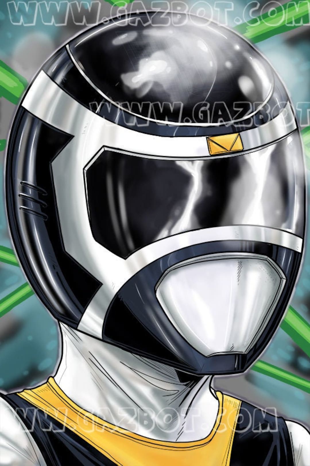 Power Rangers: in Space- Black Ranger - Etsy