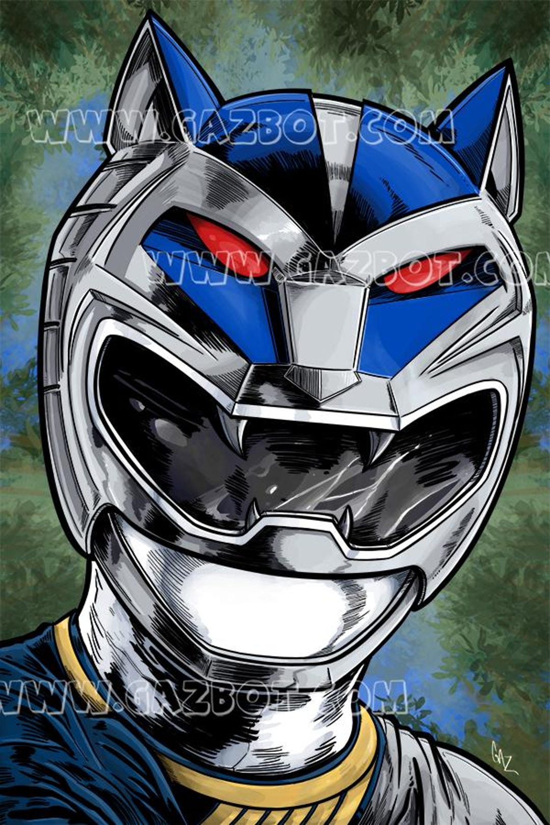 Power Rangers: Fuerza Salvaje Ranger Plateado Lobo Lunar - Main Image