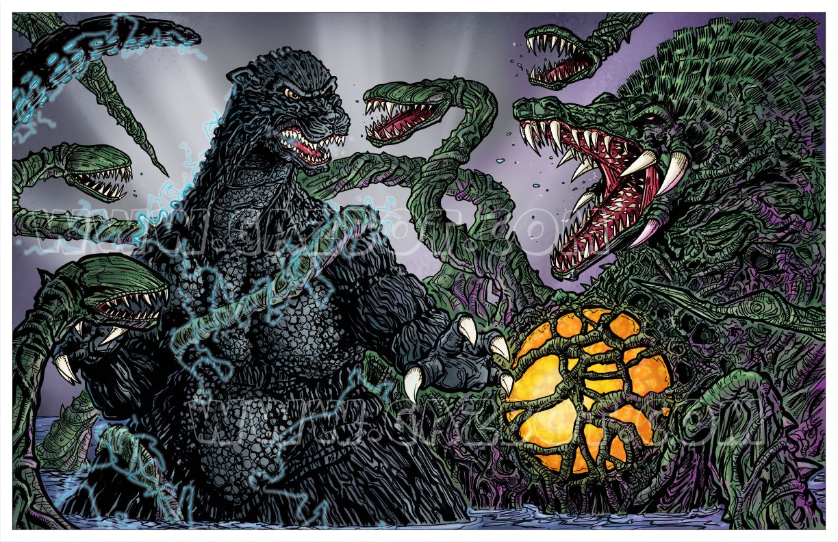 Biollante Vs Godzilla - Etsy