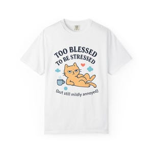 Chill Cat Motivational T-Shirt, Relaxed Vibe Shirt, Funny Cat Tee, Gift for Cat Lovers, Stress Relief Apparel