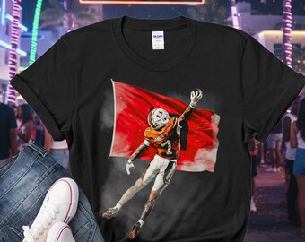 Miami Football Shirt: Storm Warning Flag Tee, UMiami Game Day