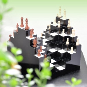 Wooden 3D Chessboard WG002 image 3