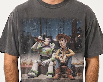 Funny Toy Story Woody & Buzz Lightyear Comfort Colors Shirt, Disney Toy Story Tee, Disney Trip Outfit