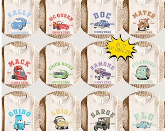 Disney Cars T-shirt, Pixar Lightning McQueen Tee, Tow Mater Sweatshirt, Sally Carrera Tee, Disney Family Trip Shirt, Disneyland Vacation Tee