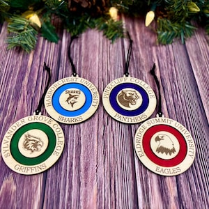 Any College/University Custom Wood Ornaments: Graduation Keepsakes