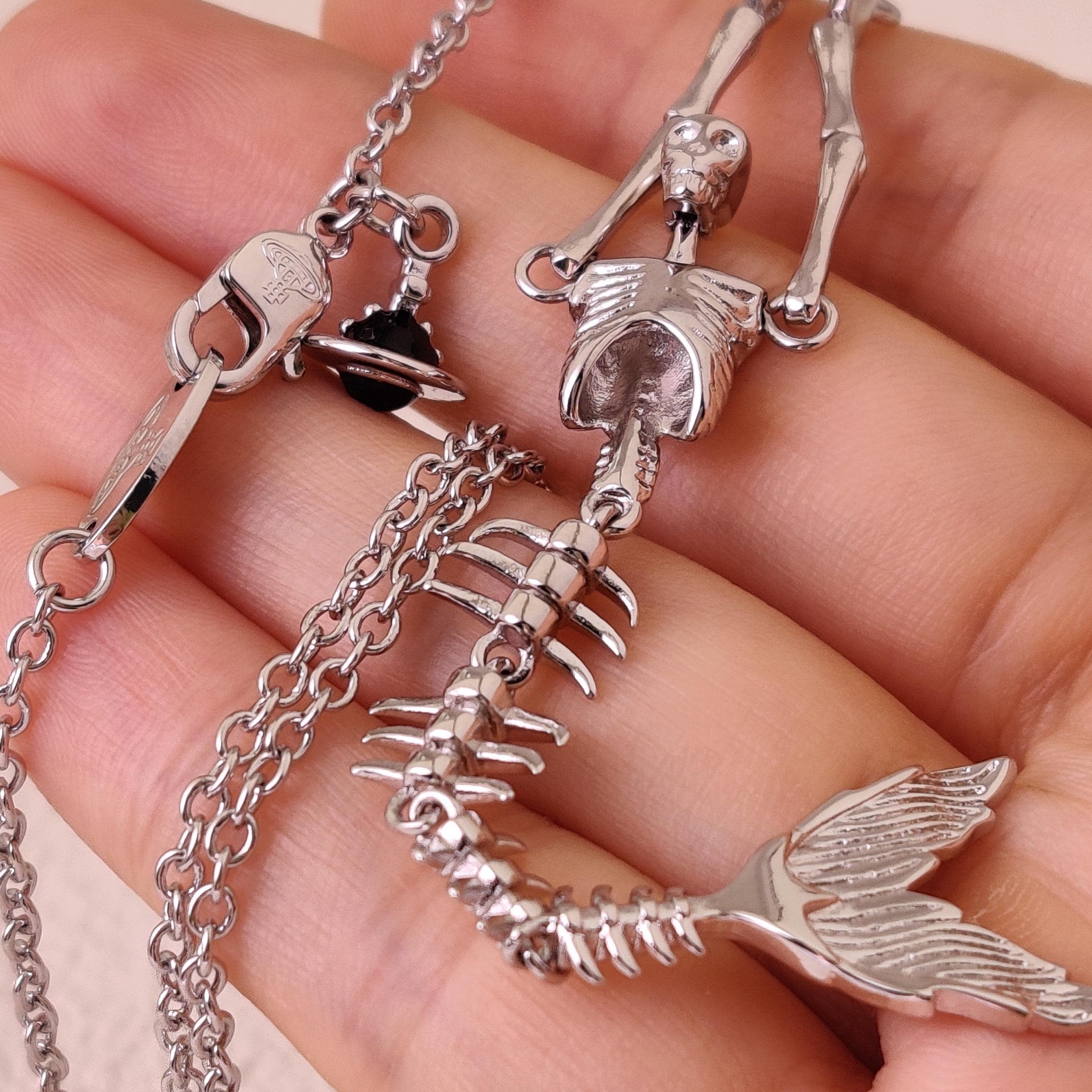 Vivienne Westwood Bones Necklace - Etsy Canada