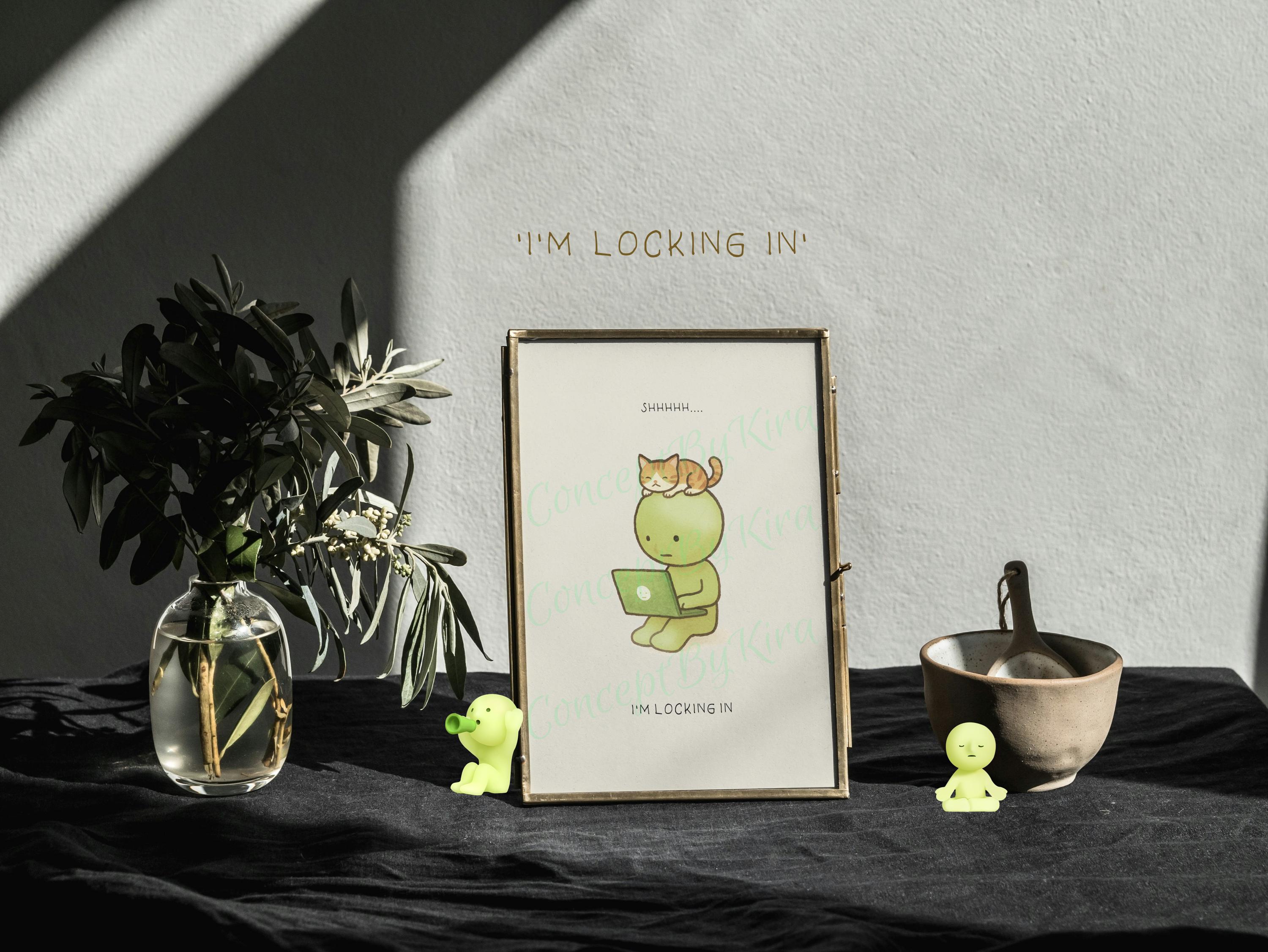 Custom SMISKI Laptop Work Series | Figure Illustrated Poster Art