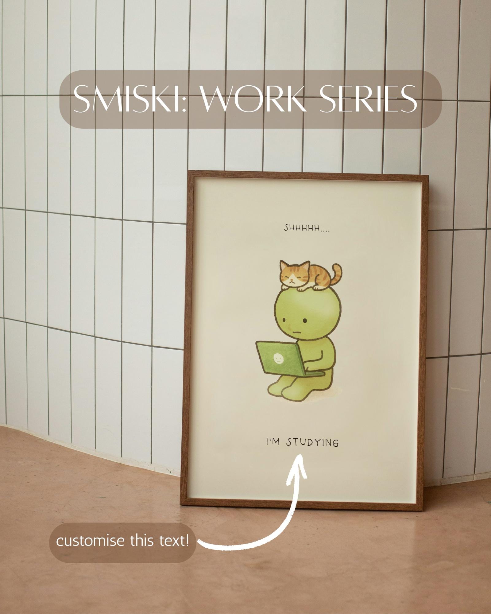 アート〜you are smiie is...〜 Custom SMISKI Laptop Work Series | Figure Illustrated Poster Art