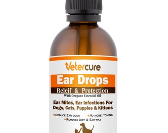 Ear Drops For Any Pet- Relieve Your Pet From Ear Harmful Agents, itching and Reduce Odor -In Just One Week