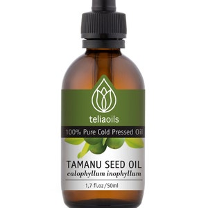TAMANU OIL, (Foraha), Anti Aging 100% Pure -Acne scars, Stretch mark, Eczema relief -1. fl.oz / 30 ml Cold pressed