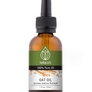 Top Quality, Avena Sativa Kernel, Oat Oil. Excellent Softening, Smoothing and Hydrating for Skin and Hair Products, 1 fl oz/ 30 ml