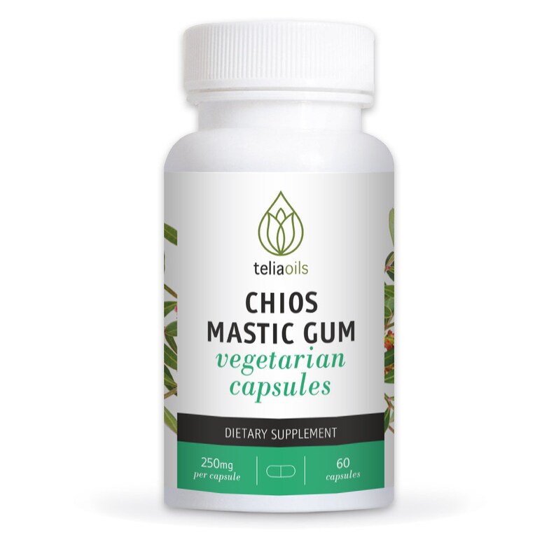 Mastic Gum Capsules 100 Natural Gut Health Supplement Etsy