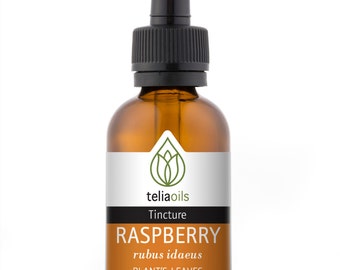 Organic Raspberry Tincture, Liquid Extract, (Rubus idaeus) 1 fl. Oz / 30 Ml - Top Quality, maximum Strength