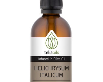 Helichrysum Italicum Infused in Olive oil - wrinkles, scars, Eczema, stretch marks 50ML / 1.7 FL. OZ