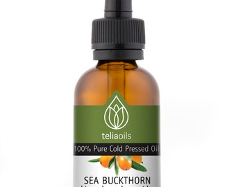 Sea Buckthorn, Hippophaes, Rhamnoides, 100% Pure Seabuckthorn Oil, Face, Skin elasticity, Skin Shine 1 fl. oz / 30 ml -