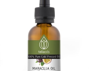 Maracuja Oil or Passionfruit Seed Oil - 100% Pure, Cold-pressed, Unrefined, Extra Virgin, Dry Skin, Face, Hair, Lip, 1. fl oz/ 30 ml