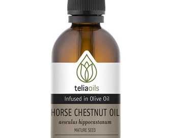 Horse chestnut Infused in Organic Olive Oil / Varicose Veins, Body, Skin, Tired Legs, Heavy legs.1.7 fl oz / 50ml