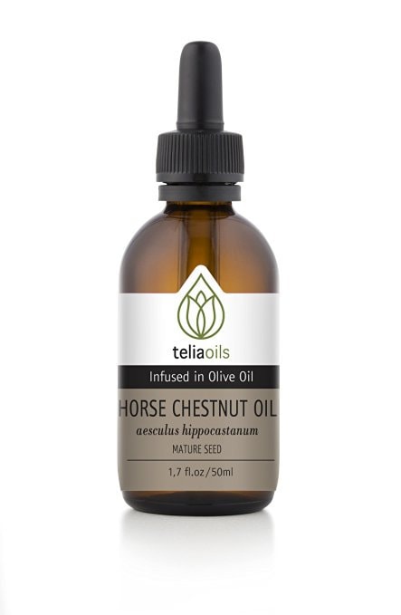 Horse chestnut Infused in Organic Olive Oil / Varicose Veins, Body, Skin, Tired Legs, Heavy legs.1.7 fl oz / 50ml