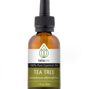 Olio essenziale australiano dell&#39;albero del tè - 100% puro, non diluito.